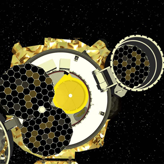 The Genesis collector arrays house the high-purity materials into which solar wind ions are implanted. The total surface area of the collector arrays is over 1 square meter (11 square feet).