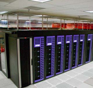 Image of A Sandia-led team in the stratosphere of high-performance supercomputing has been funded by DOE’s Office of Advanced Scientific Computing Research to design an operating system suitable to handle the million-trillion-per-second mathematical operations of an envisioned exascale computer.