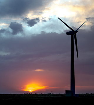 Image of <p>DOE, Sandia, and Texas Tech University hosted the commissioning of the DOE/Sandia Scaled Wind Farm Technology (SWiFT) facility on Tuesday, July 9, at the Reese Technology Center in Lubbock, Texas. (Photo by Lloyd Wilson)</p>