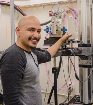 HENAAC award winner Edward Jimenez (9525) says applied mathematics lets him look for challenging problems in areas that don’t necessarily overlap. “The common language between them is math,” he says.