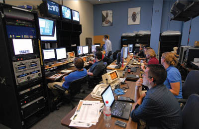 The Sandia LOIS Ground Station In the Payloads Operation Control Center Mission Control Houston