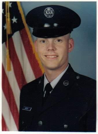 MILITARY BEGINNINGS — Brian Carter’s military career began in 1991 when he enlisted in the U.S. Air Force. He is now serving as executive sponsor of the Military Support Committee. (Photo courtesy of U.S Air Force)