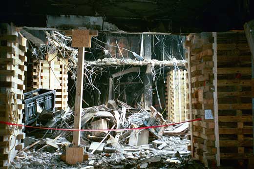 Image of Damage to the Pentagon following 9/11