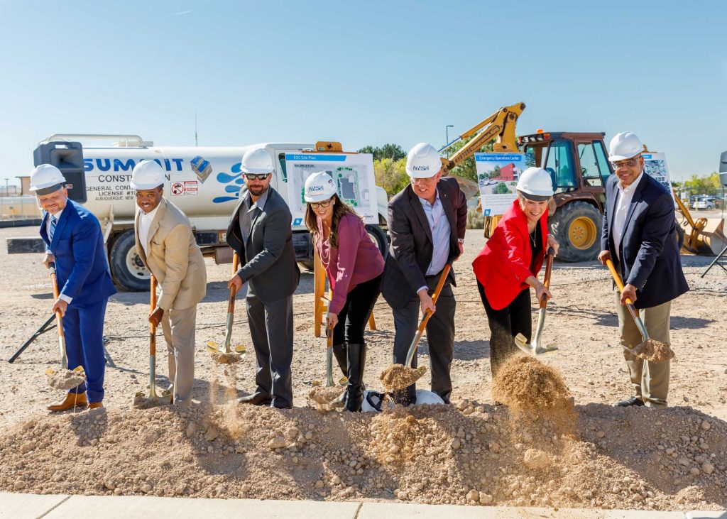 Image of Dignitaries break ground on new EOC