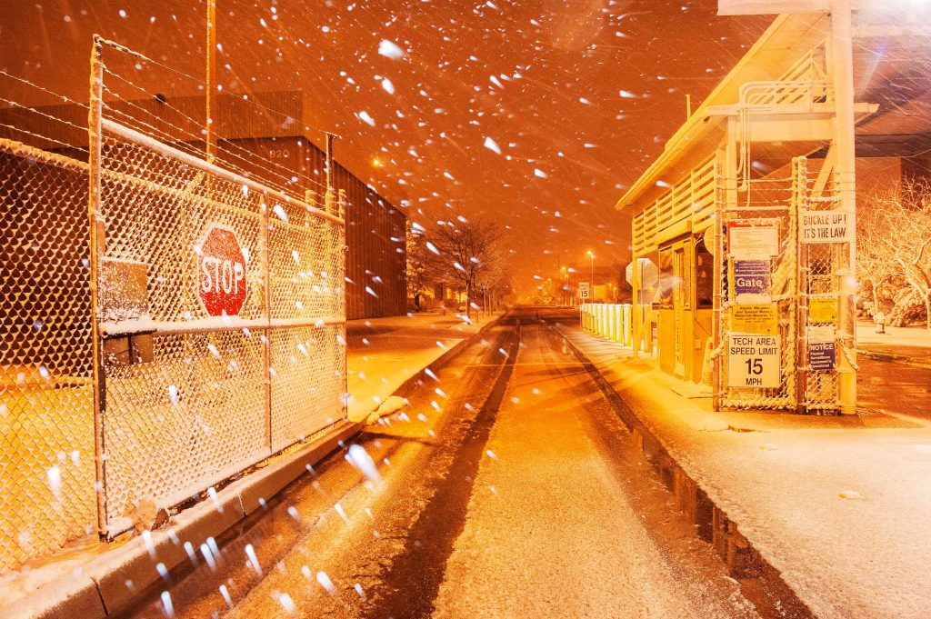 SNOW HAPPENS — Sandia has refined its inclement weather notification process to better guide employees during significant weather events. (Photo by Randy Montoya)