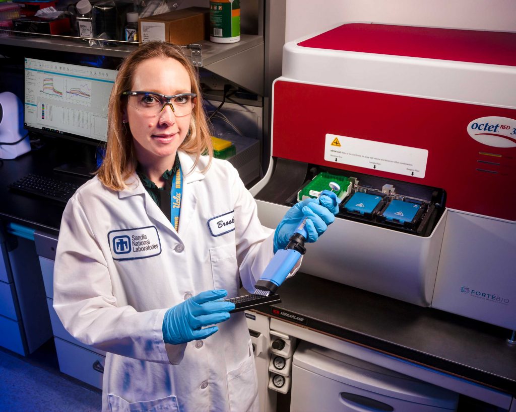 NEUTRALIZING NANOBODIES — Brooke Harmon, a virologist at Sandia, leads research to discover, design and engineer novel antibody countermeasures for emerging viruses.