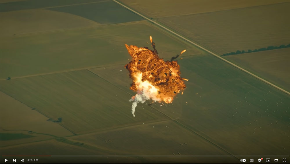 Image of Blooper video from SpaceX