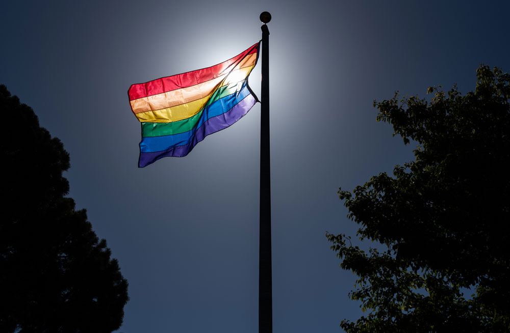 Image of Pride flag at Sandia