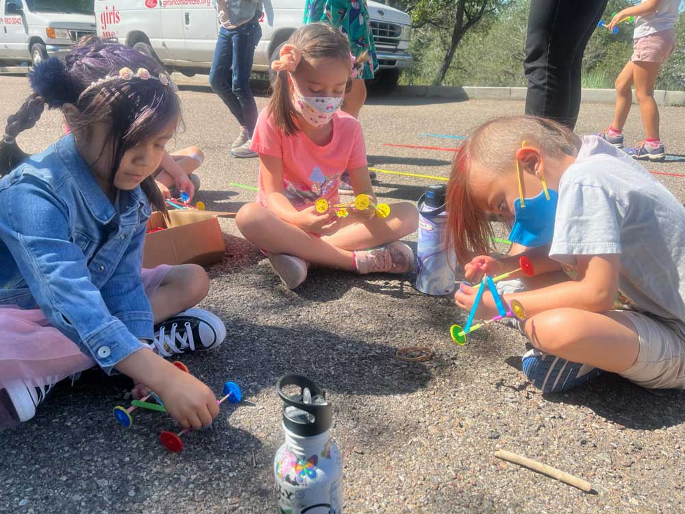 Image of Campers at Girls Inc participate in STEM Day