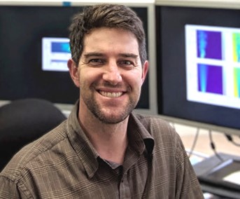 HYDROGEN SAFETY STANDARDS — Sandia researcher Ethan Hecht was recognized for outstanding contributions to the development of science-based codes and standards at DOE’s Hydrogen & Fuel Cell Technologies Office annual merit review, which was held virtually June 6-8. (Photo courtesy of Ethan Hecht)