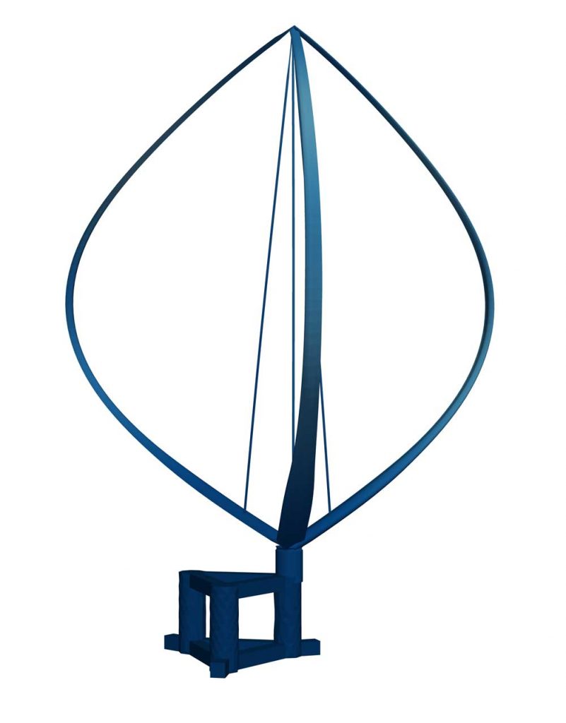 Image of Analysis of Sandia's floating vertical-axis wind turbine produced by a new design tool at Sandia