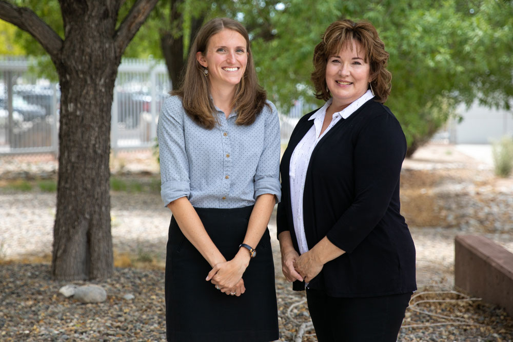 Image of Sandians Mara Schindelholz and Wendy Rue