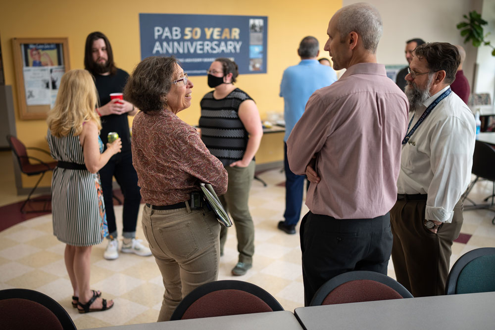 50-YEAR SUCCESS — Sandia Packaging Advisory Board members gathered in August to celebrate 50 years of service to the Labs. (Photo by Craig Fritz)