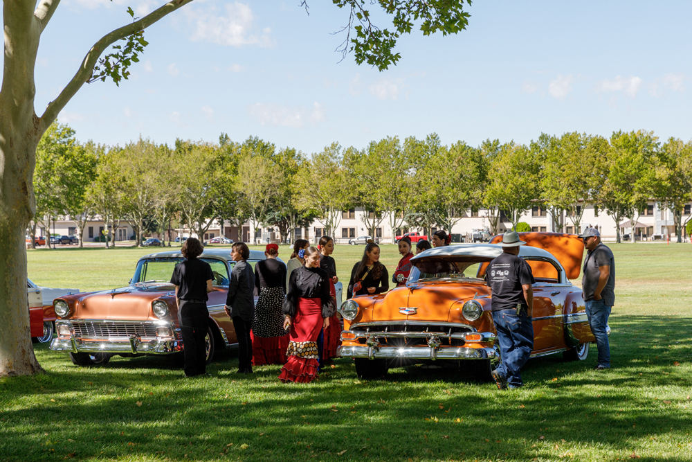 car show on Hardin Field