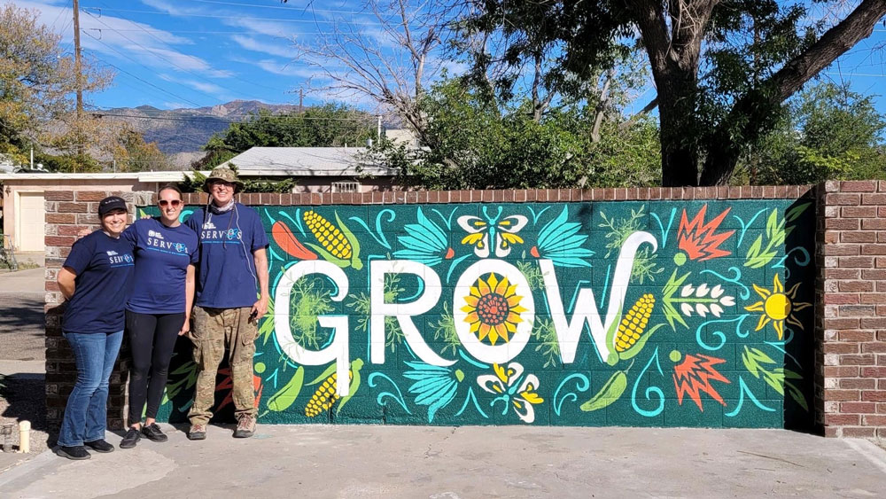 Image of Mural painting on Sandia's Solve for X Day