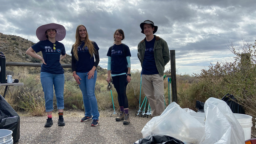 Image of Sandia Women’s Action Network volunteers on Solve for X Day