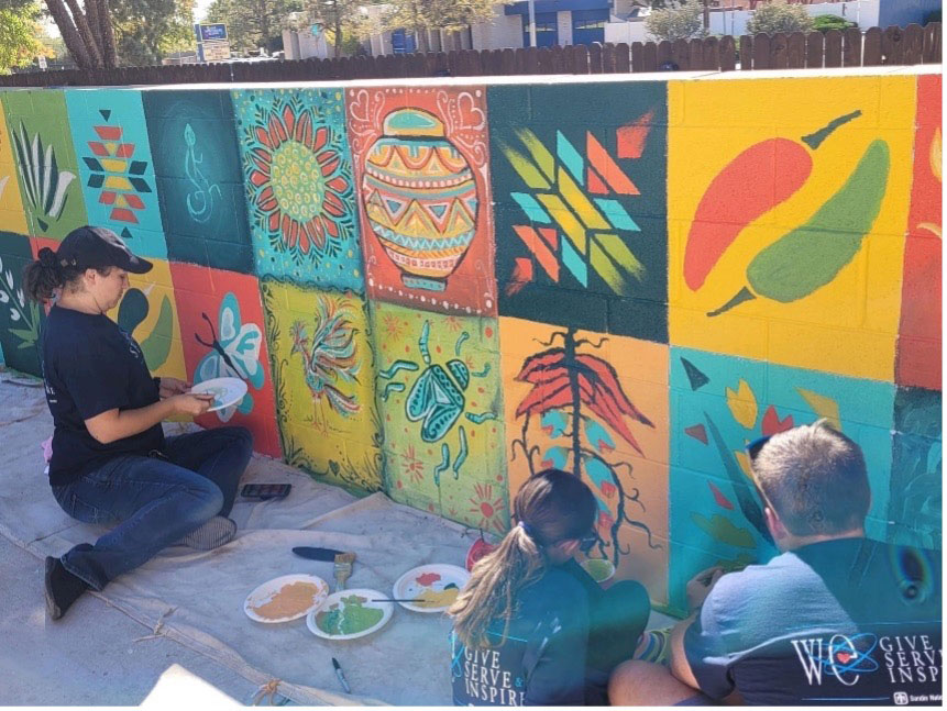 Image of Mural painting on Sandia's Solve for X Day