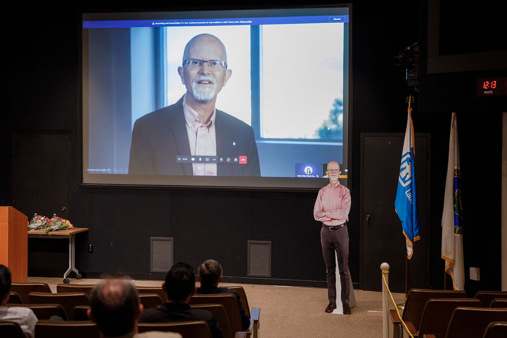 Image of Associate Labs Director Andy McIlroy virtually joined the Innovation Award Celebration
