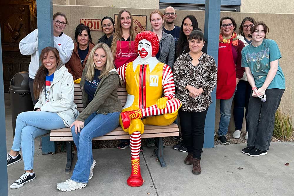 Image of Sandia volunteers at the Ronald McDonald House in Albuquerque