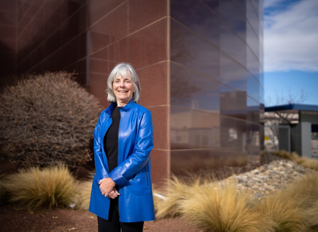 STEM INFLUENCER — Susan Seestrom, associate laboratories director for Advanced Science and Technology, has received a Women in Technology Award from the New Mexico Technology Council. The annual recognition honors women in New Mexico’s STEM fields for their industry and community contributions. Award criteria include professional impact, volunteerism, mentorship and entrepreneurialism. The New Mexico Technology Council named Susan’s championing of diversity and inclusion at Sandia along with many more successes. (Photo by Craig Fritz)