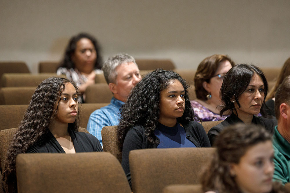 GROWING STEM — The beneficiaries of the Sandia Women’s Connection Math and Science Awards received the chance to speak with successful woman Sandian scientists as part of their prize.