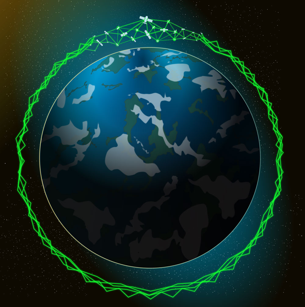 GLOBAL SECURITY — “The ultimate idea is to scale up to constellations that might cover virtually the entire globe,” Sandia senior manager Drew Woodbury said. (Image by Eric Lundin)