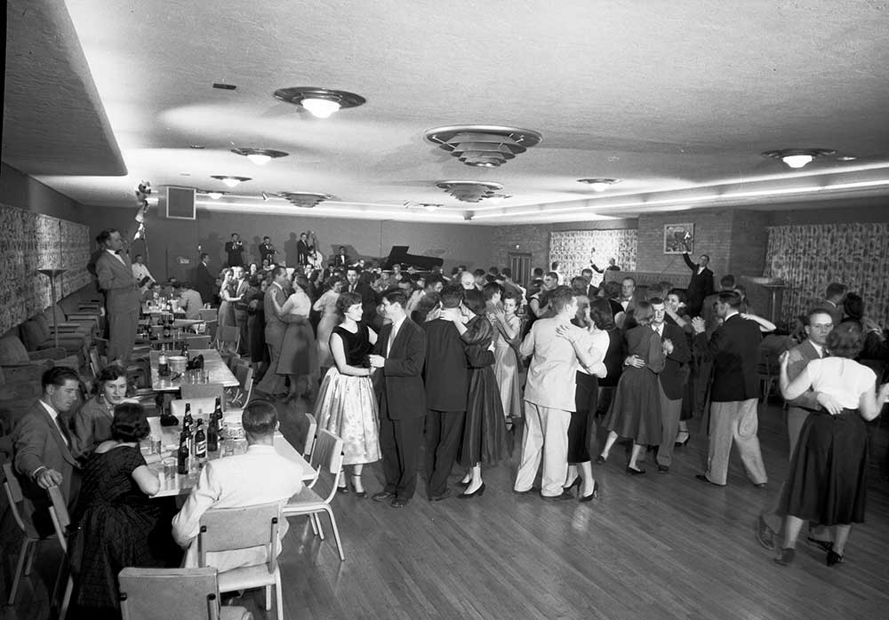A NIGHT OF DANCING — One of many nights of dancing at the club in 1954.