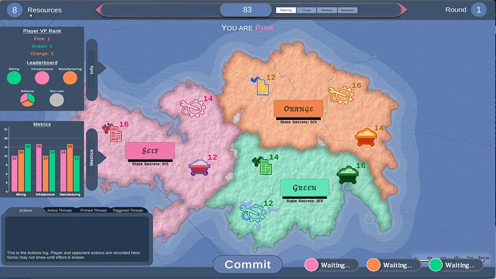 TANTALUS — As a nod to its namesake, the online game simulates how success or failure is within a player’s reach. (Screenshot of Tantalus)
