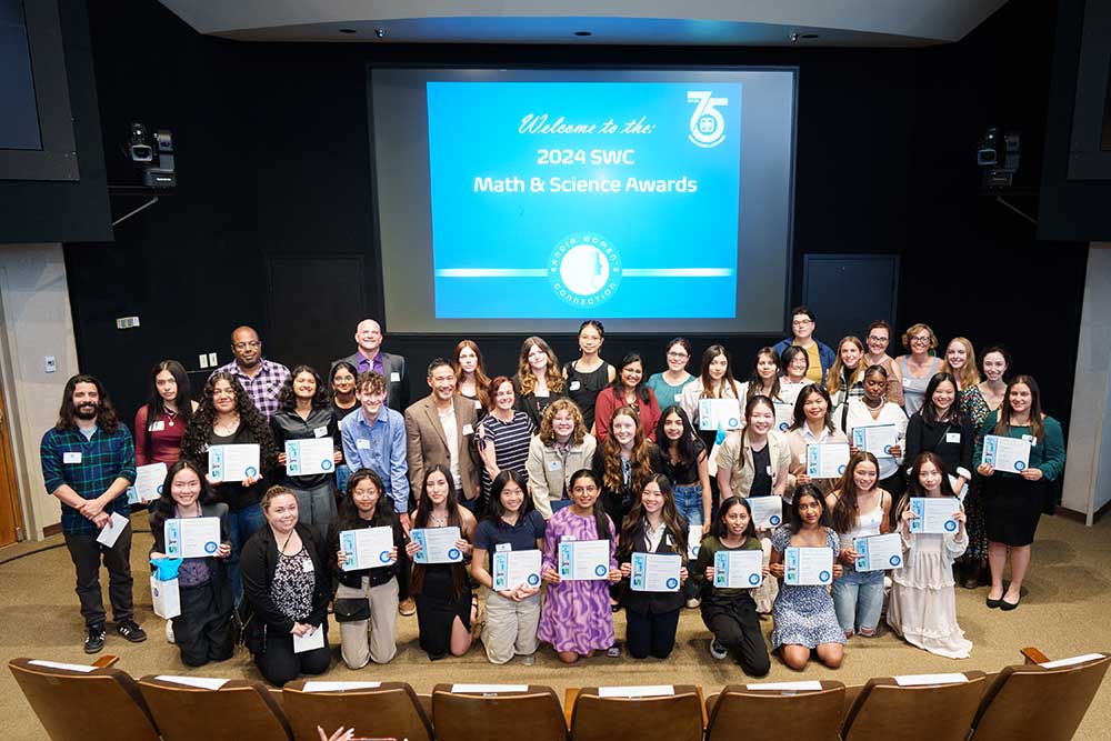 HARD WORK PAYS OFF — Award recipients and their nominators pose with certificates.