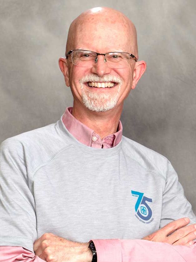 CELEBRATING SANDIA — Associate Labs Director Andy McIlroy. (Photo by Randy Wong)