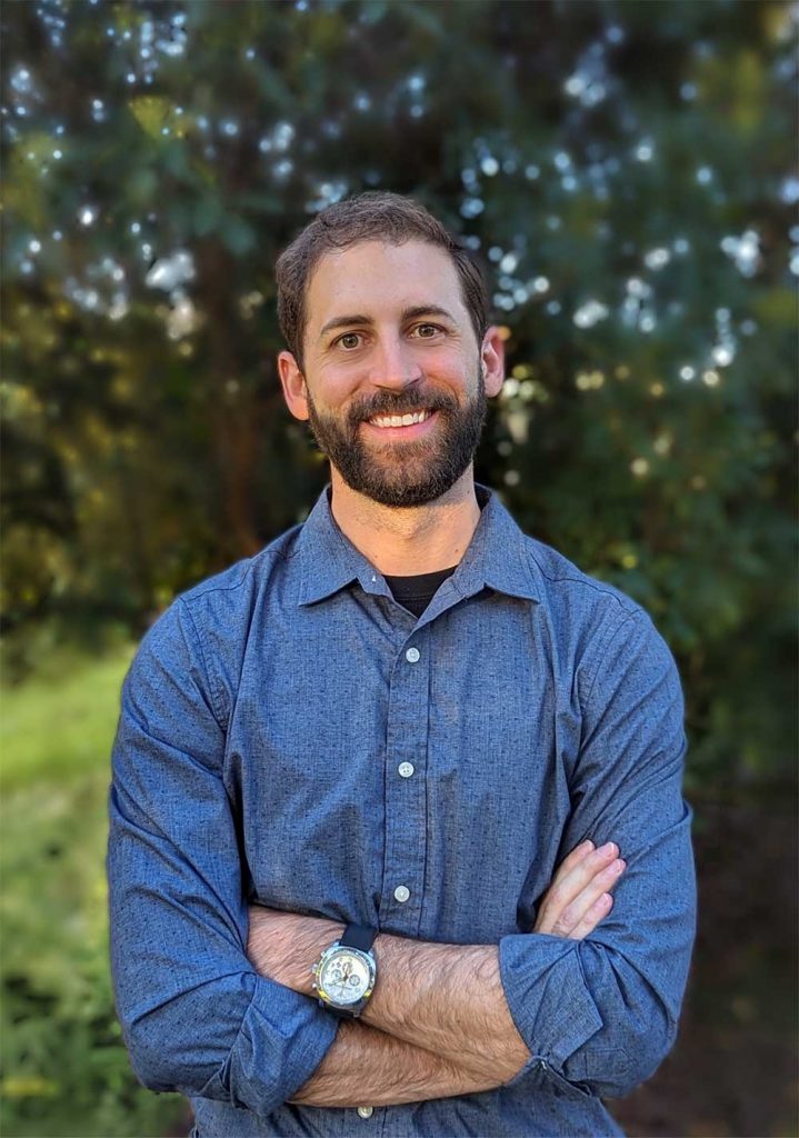 COMPUTATIONAL EFFICIENCY — Mitch Wood, a computer scientist in the computational multiscale department, received a DOE Early Career Research Award for his research on materials science and machine learning. (Photo courtesy of Mitch Wood)