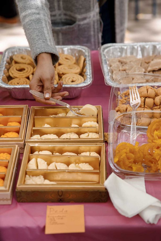 NOTHING BUT TREATS — The Diwali event on the California campus on Oct. 30 drew dozens of Sandians to enjoy the food and art that is part of the festival.