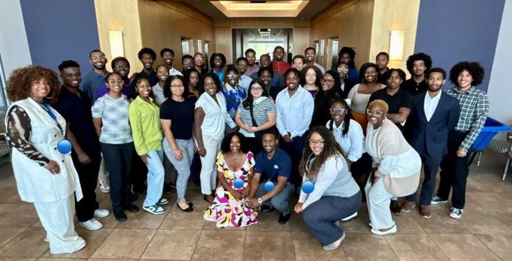FUTURE LEADERS — Interns come together for a group photo. (Photo courtesy of Breanna Gallegos-Schnedar)