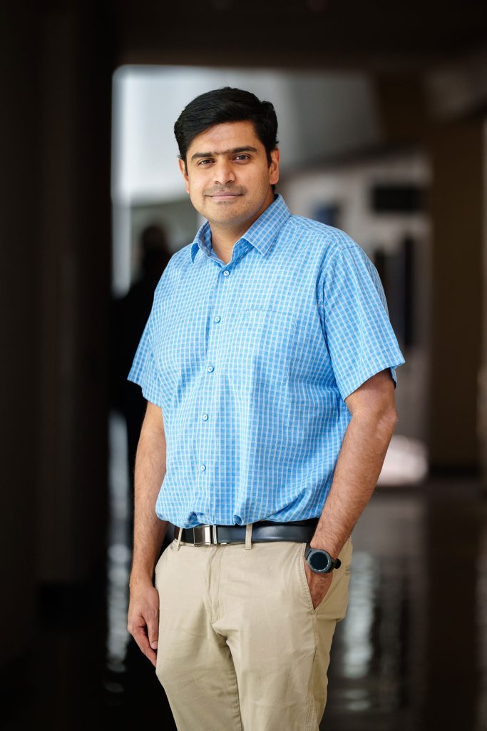 PRASAD IYER — “We are one of the leading examples of how a self-driving lab could be set up to aid and augment human knowledge,” Sandia scientist Prasad Iyer said. (Photo by Craig Fritz)