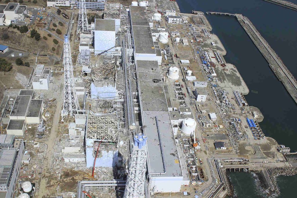 <strong>PATH OF DESTRUCTION </strong>— Fukushima Dai-ichi nuclear power station after the tsunami receded. (Photo courtesy of Toyoko Electric Power Company Holdings)