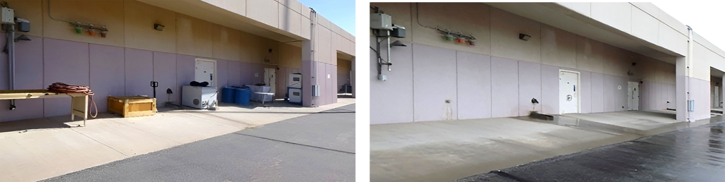 <strong>SAFER SPACE </strong>— TThe Explosive Technologies group overhauled an outdoor area, rehoming unneeded items and transforming it into a safer space. (Photo courtesy of the Explosives Technologies group)