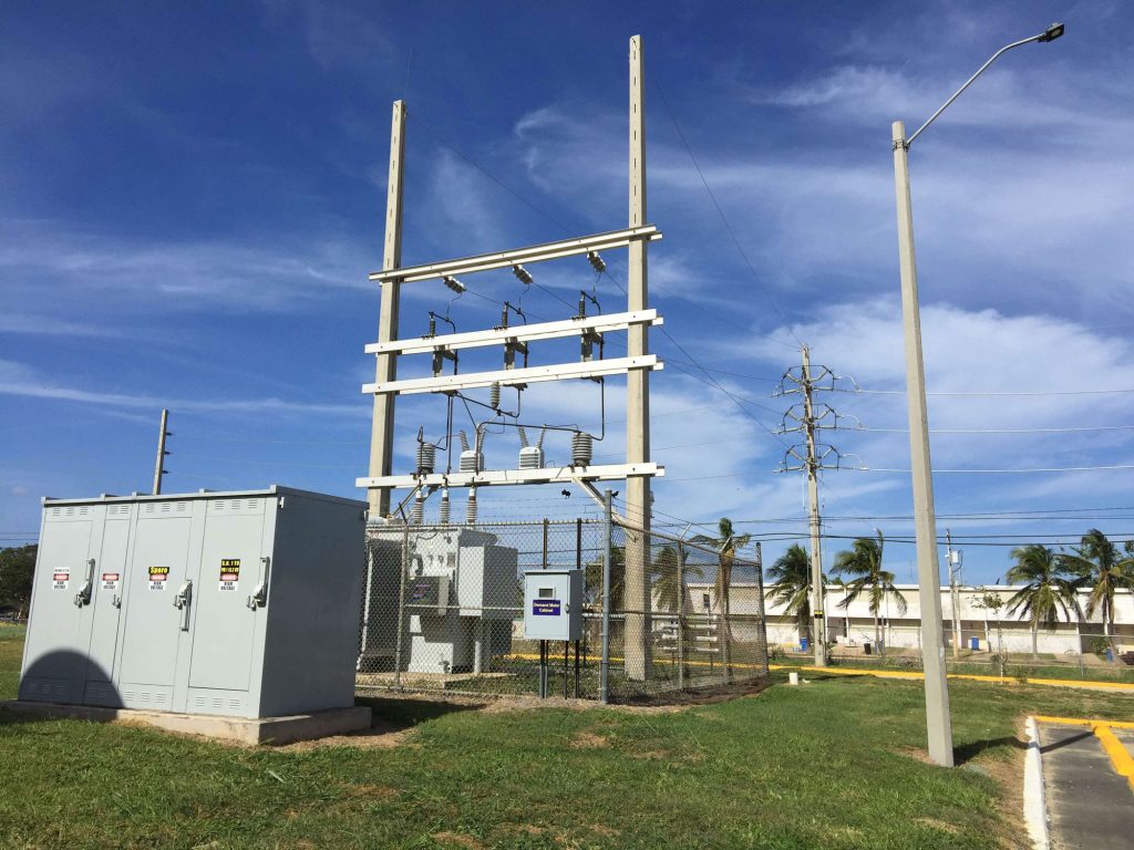 <strong>GRID INFRASTRUCTURE</strong> - A localized power substation in Puerto Rico. (Photo by Robert Broderick)