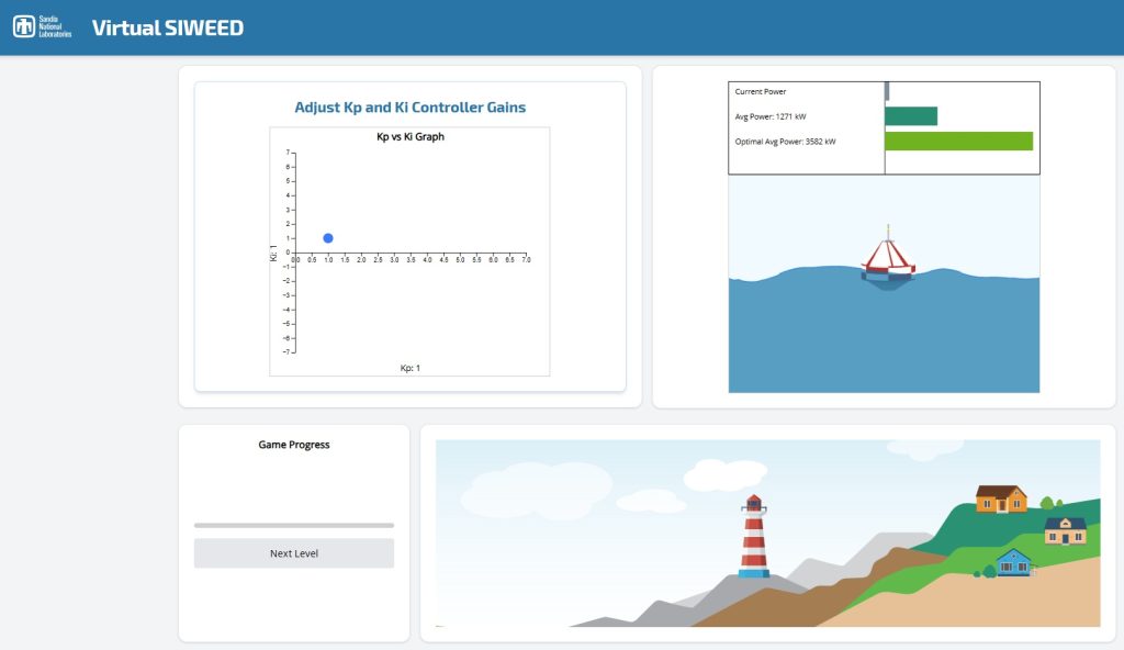 <strong>STORM HAS STRUCK </strong>— Virtual SIWEED introduces wave energy concepts for learners at all levels. (Screenshot from the game)