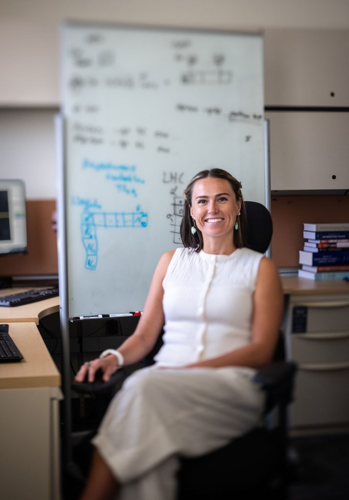 <strong>HRUBY FELLOW</strong> — Materials scientist Morgan Jones said she applied for the Jill Hruby fellowship because it allows her to do exactly what she wanted to do: direct and lead her own research. (Photo by Craig Fritz)