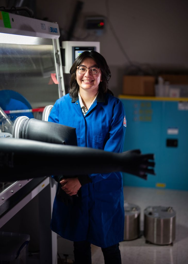 <strong>THE MISSION</strong> — Maria says the mission driven work happening at Sandia has been really inspiring to her as a scientist. (Photo by Craig Fritz)