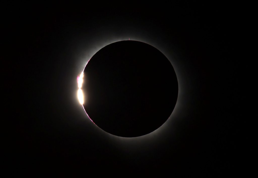 <strong>LIGHTS OUT </strong>— While Rob Kolasinski typically captures images from his backyard, he traveled to Valladolid, Spain, to capture the total solar eclipse. (Photo by Rob Kolasinski)