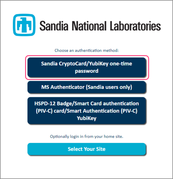 An image showing step 2: authentication methods used at the Labs