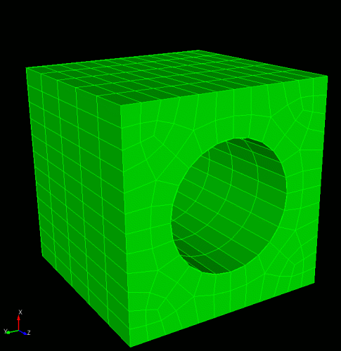 Smoothshade view of mesh