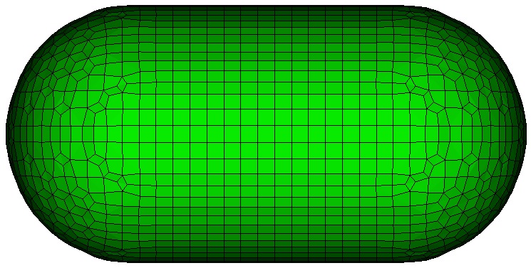 Meshed example geometry