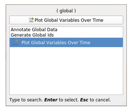Global variable filter