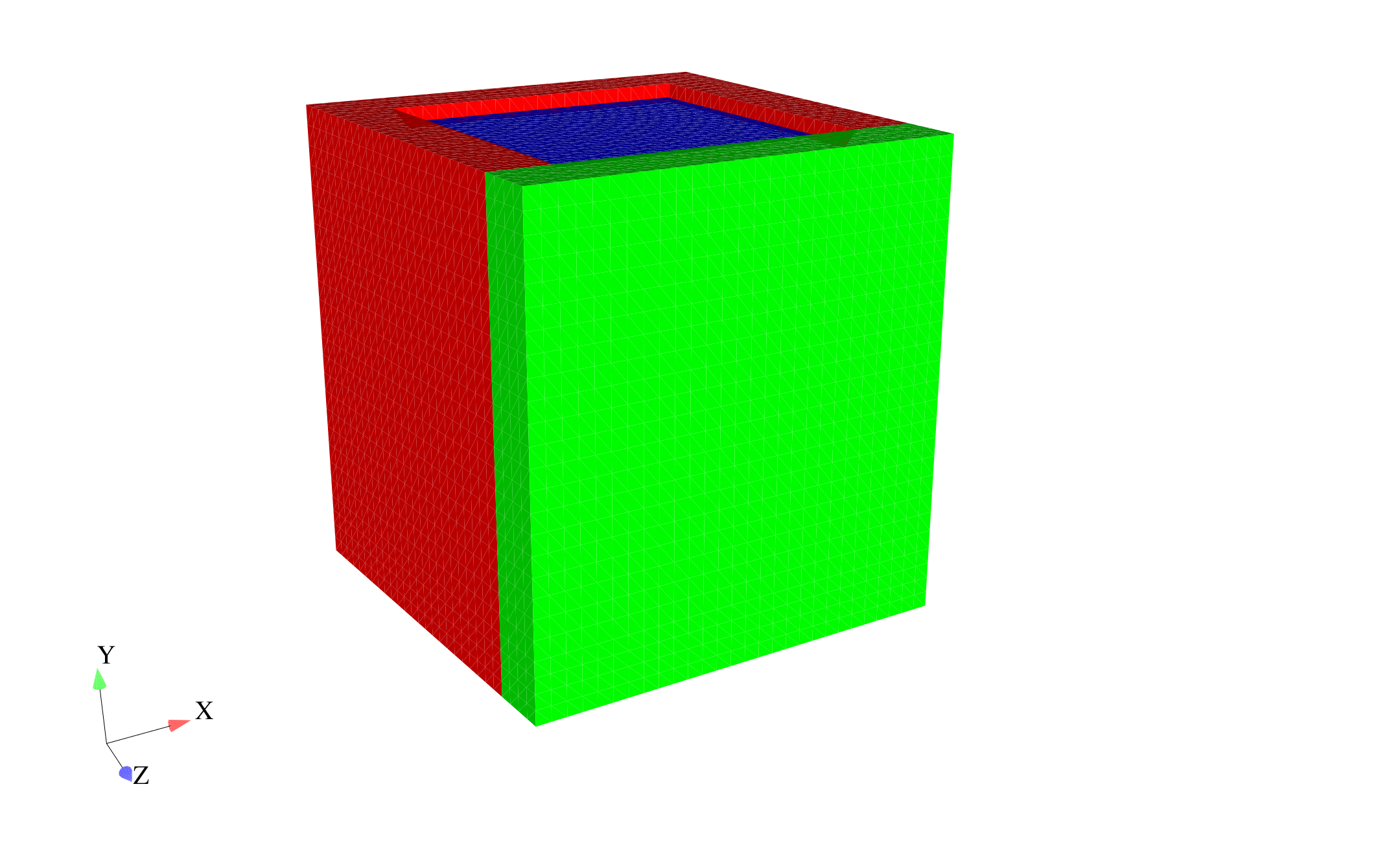 (a) Undeformed mesh.