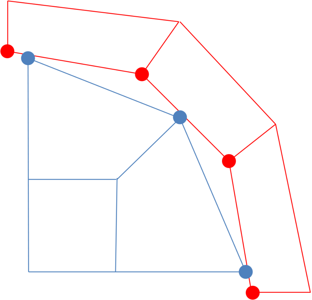 (b) Geometry after overlap removal.